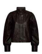 Dante6 Dante6-Kyrilo Cropped Leather Jacket Brun