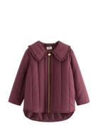 Lindex Jacket Warm Padded With Collar Lila