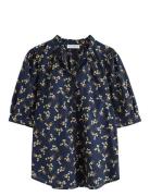 Lindex Blouse Allie Marinblå