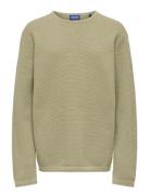 ONLY & SONS Osjpanter Reg Crew Knit Noos Beige