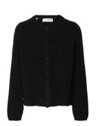 Selected Slflulu New Ls Knit Cardigan Noos Svart