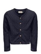 Kids Only Kmgmegan Life Ls Cardigan Knt Noos Marinblå