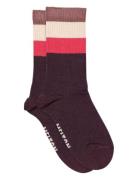Melton Wide Stripes Socks Multi/patterned