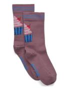 Melton Cupcake Socks Lila
