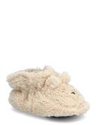 Melton Bear Fluffy Slippers Kräm
