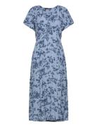 French Connection Isla Lizzie Crepe S/S V Nk Dre Blå