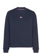 Tommy Jeans Tjw Bxy Badge Crew Ext Blå