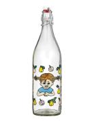 Muurla Pippi Glass Bottle Fruits 1L Nude
