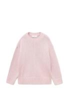 Mango Long-Sleeve Knitted Sweater Rosa
