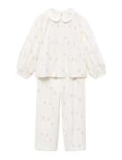 Mango Baby-Collar Printed Pyjamas Vit