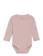 Fixoni Body Ls Melange Rib Rosa