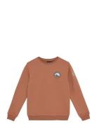 Indian Blue Jeans Loose Fit Sweat Chest Print Orange