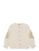 Daily 7 Shirt Longsleeve Embroidery Kräm