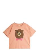 Mini Rodini Bear Sp Ss Tee Korall