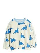 Mini Rodini Dino Aop Sweatshirt Kräm