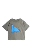Mini Rodini Dino Sp Ss Tee Grå