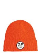 Mini Rodini Ritzratz Patch Wool Blend Beanie Röd