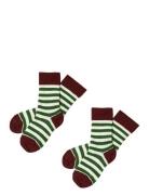 FUB 2-Pack Classic Stripe Socks Grön