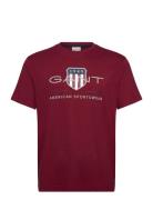 GANT Reg Archive Shield Ss T-Shirt Röd