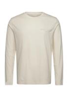 GANT Reg Tonal Shield Ls T-Shirt Kräm