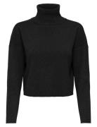 ONLY Onlama Life Ls Rib Rollneck Cc Knt Svart