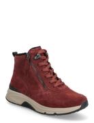 Gabor Rollingsoft Laced Ankle Boot Röd