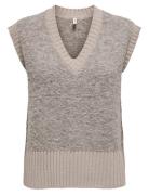 ONLY Onlcille Sl Vest Cc Knt Beige