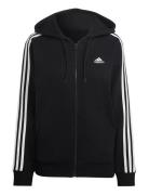 Adidas Sportswear W 3S Ft Fz R Hd Svart