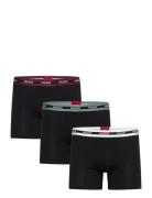 HUGO Boxerbr Tripl Planet Svart