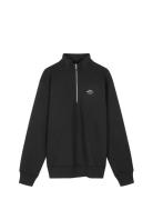 Mads Nørgaard Standard Half Zip Logo Sweat Svart