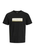 Jack & J S Jorinwood Block Brand Tee Ss Cn Noos Jnr Svart