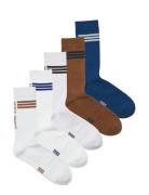 Jack & J S Jacjace Tennis Socks 5 Pack Multi/patterned