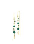 Izabel Camille Majesty Long Earring Grön