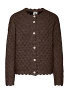YAS Yasbubble Ls Knit Cardigan S. Noos Brun