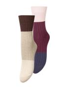 Becksöndergaard Colourblock Bam Sock 2 Pack Beige
