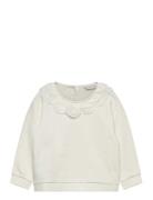 Mango Babydoll Neck Sweatshirt Vit