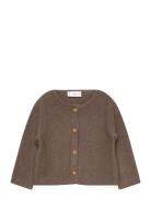 Mango Knitted Button Cardigan Brun