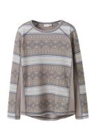 Name It Nkfwillto Wool Ls Top Grå