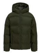 Jack & J S Jjesoho Puffer Hood Sn Jnr Khaki Green