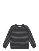 En Fant Sweatshirt Stripe Marinblå