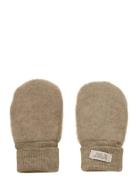 Huttelihut Mittens Wool Fleece 2-Layer Beige