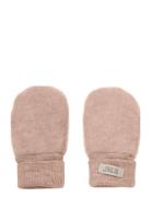 Huttelihut Mittens Wool Fleece 2-Layer Rosa