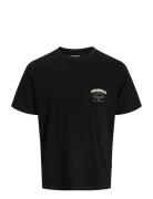 Jack & J S Jormeadows Typo Tee Ss Crew Neck Jnr Svart