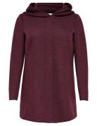 ONLY Carmakoma Carsedona Life Light Coat Otw Noos Burgundy