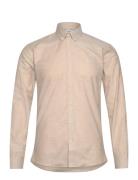 Lindbergh Oxford Superflex Shirt L/S Kräm