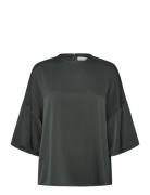 Ahlvar Gallery Thess Silk Tee Grön