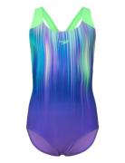 Speedo Girls Digi Placement Splashback Lila