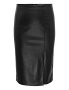 ONLY Carmakoma Carheidihanna Life Faux Leatherskirt Otw Svart