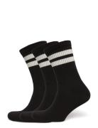Weekday 3-Pack Striped Sport Socks Svart
