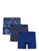 Björn Borg Cotton Stretch Boxer 3P Marinblå